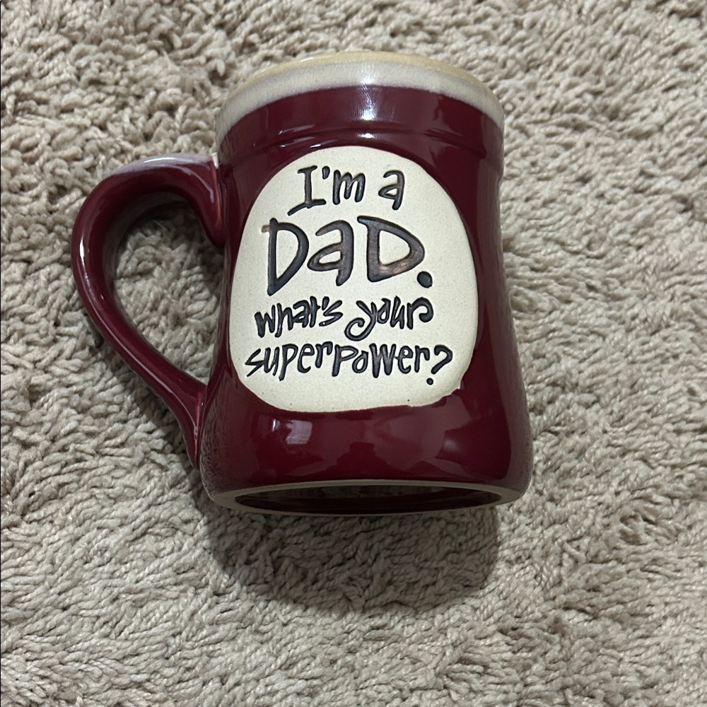 Dad Superpower Mug - Maroon